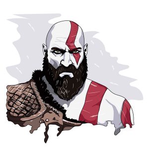 Ilustración de Kratos