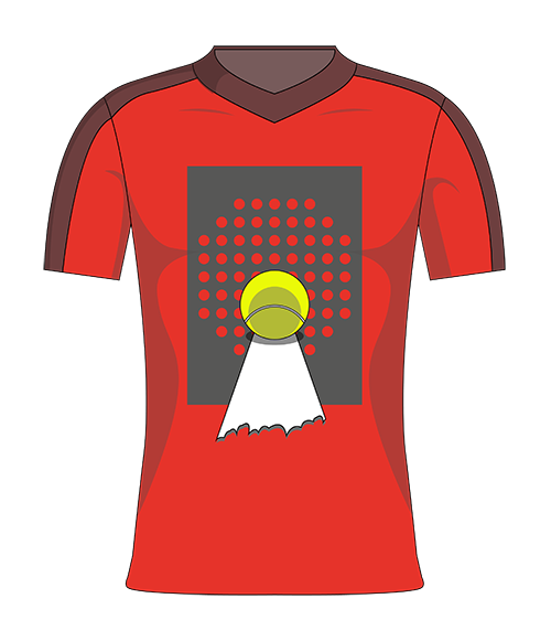 Diseño de camiseta de pádel